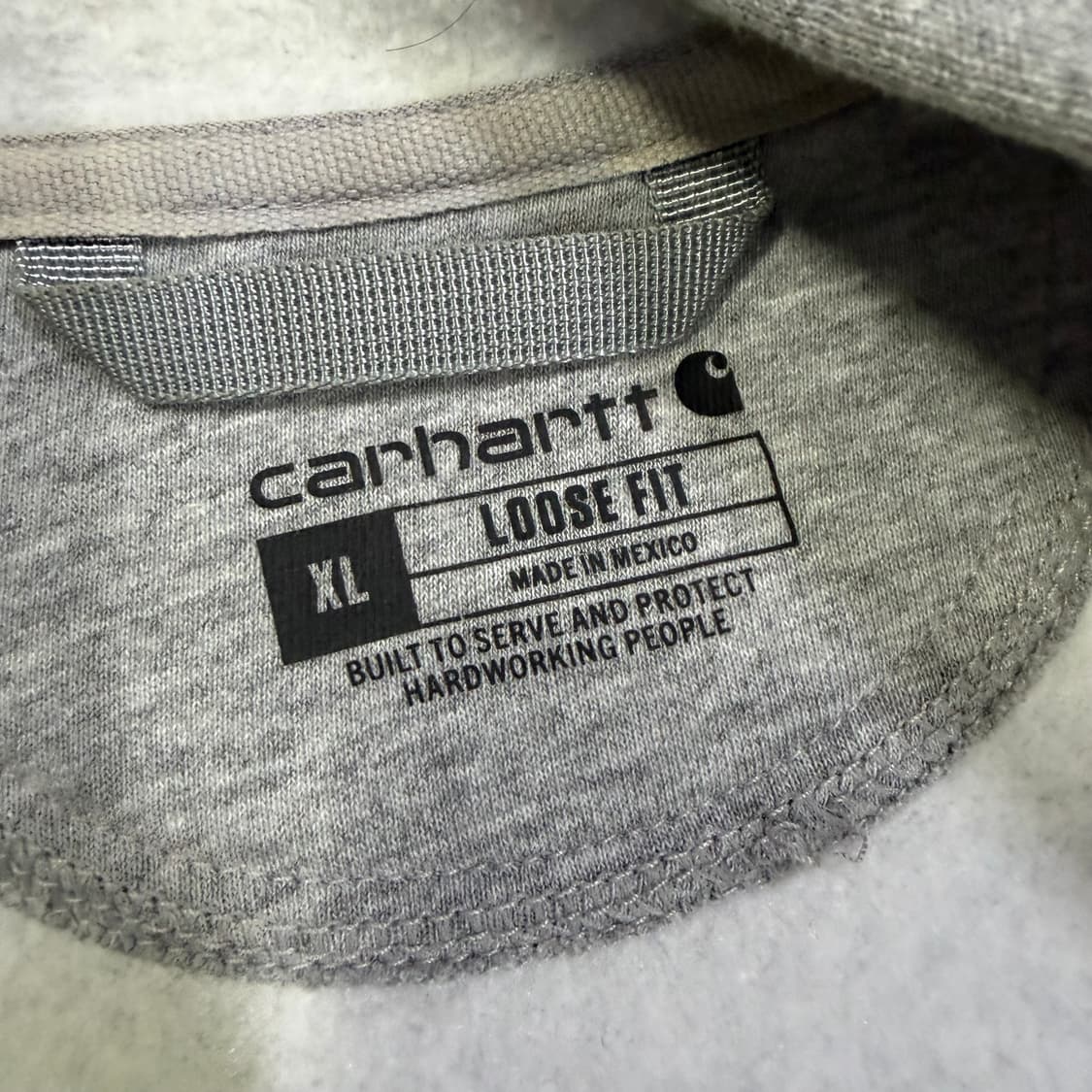 칼하트 루즈핏XL 회색 후드집업 상품이미지3
