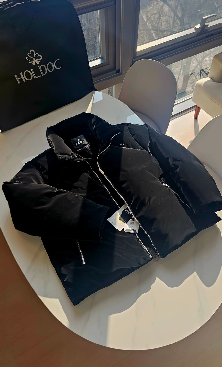 헝가리 구스 80:20 다운 블랙 L  (새상품) 상품이미지3