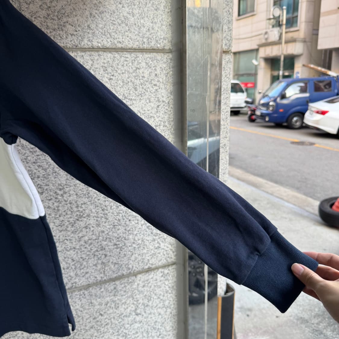 15fw 슈프림 센터 로고 블럭 럭비티 상품이미지7