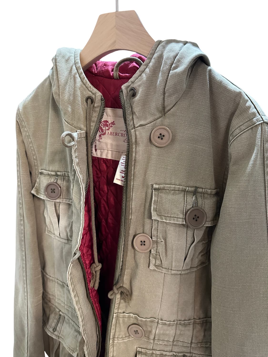 빈티지 아베크롬비 카키퀼팅 워크 자켓 상품이미지3
