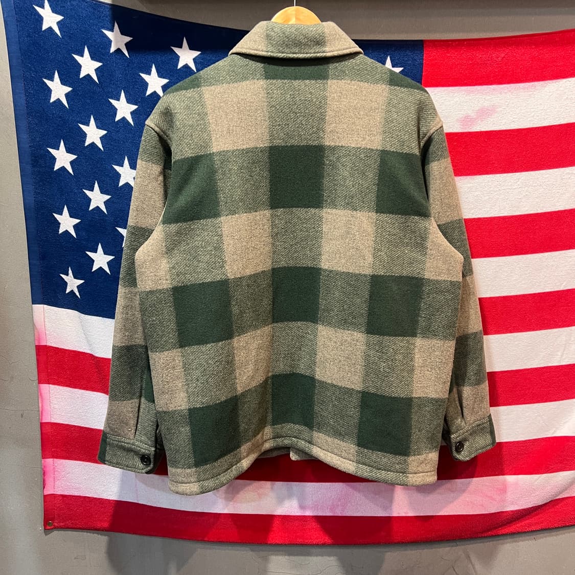 유니클로 녹색 체크 셔츠자켓 상품이미지2