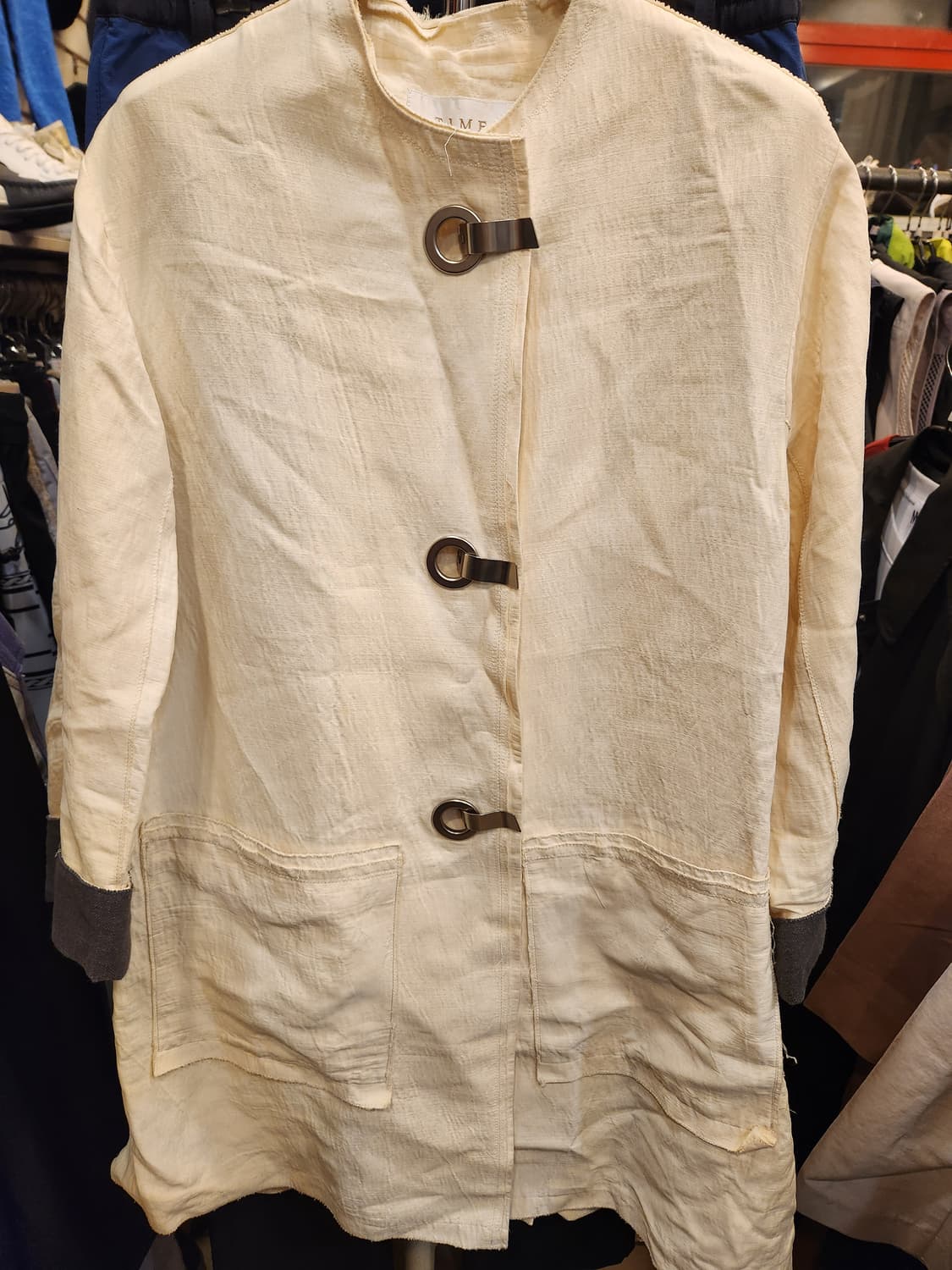 타임 포스트모던 린넨 자켓 상품이미지1