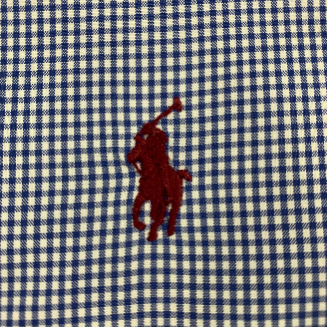 폴로 랄프로렌 포니로고 클래식핏 네이비 깅엄체크 셔츠 상품이미지3