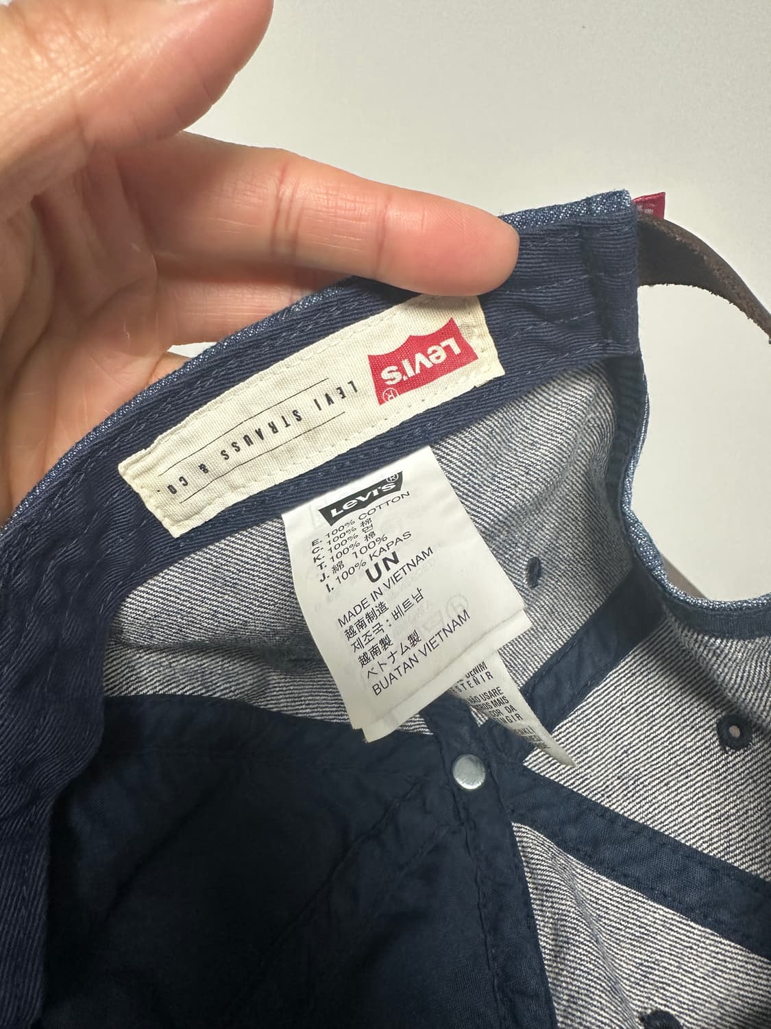 리바이스 501 데님 모자 상품이미지5