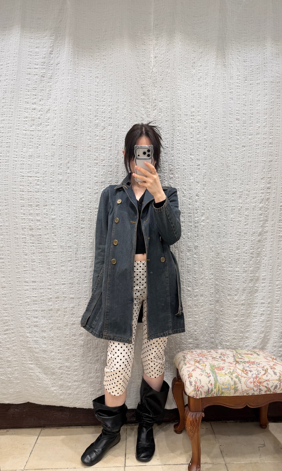 Denim mini ops 상품이미지2