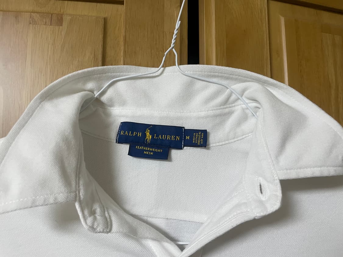 폴로 랄프로렌 페더웨이트 메쉬 셔츠 화이트m 상품이미지3