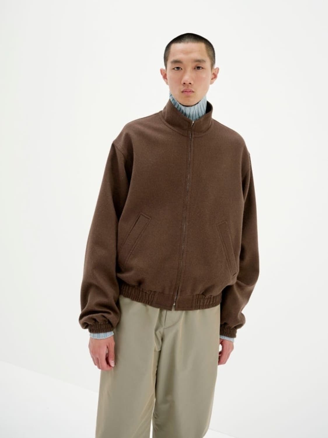 [3] 23FW 오라리 베이비 카멜 블루종 상품이미지1