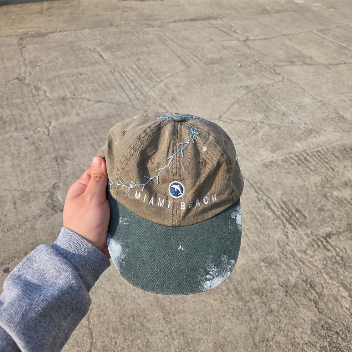 S.O/ 핸드페인팅, 자수 커스텀 캡 상품이미지1