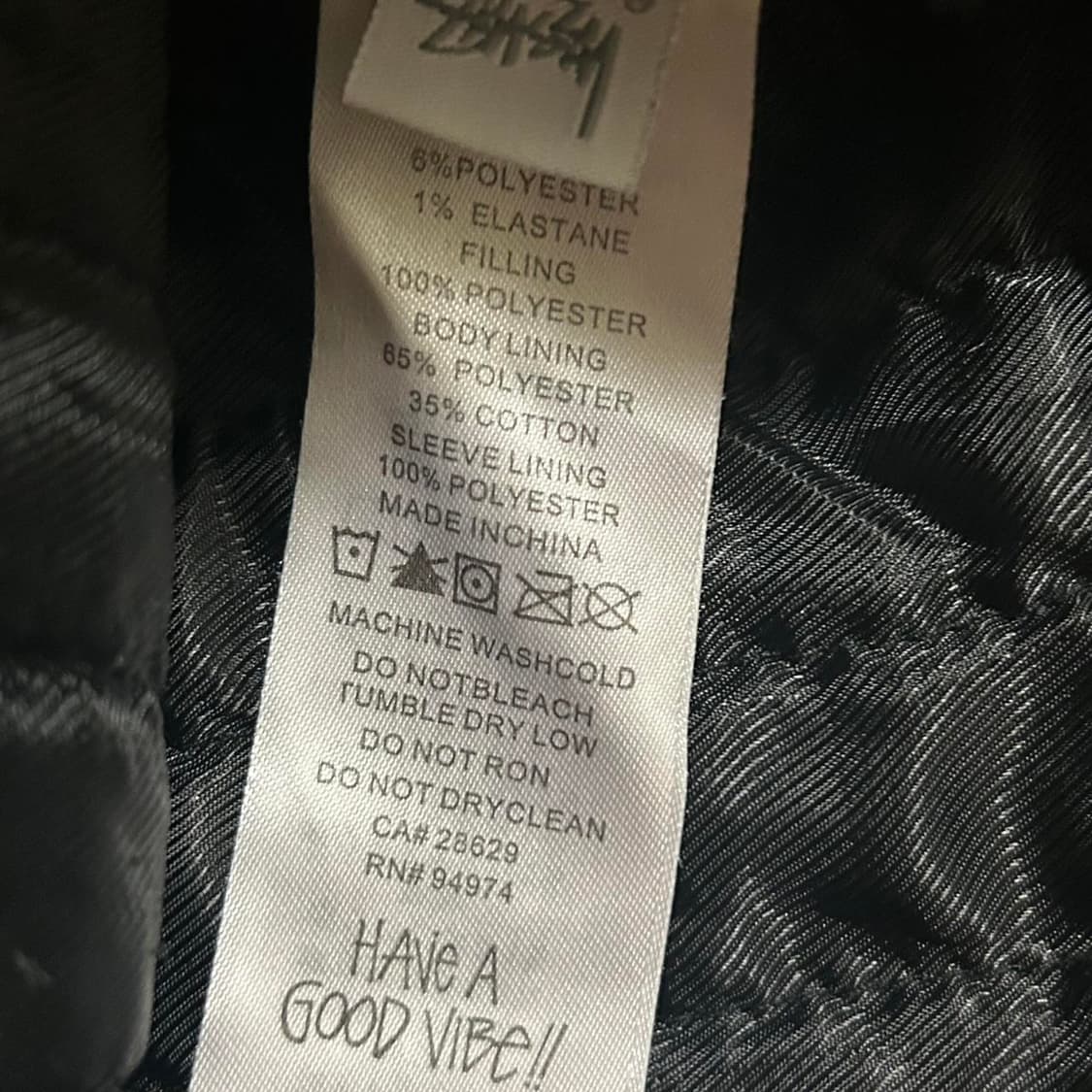 스투시 캔버스 인슐레이티드 워크 자켓 버건디 상품이미지4