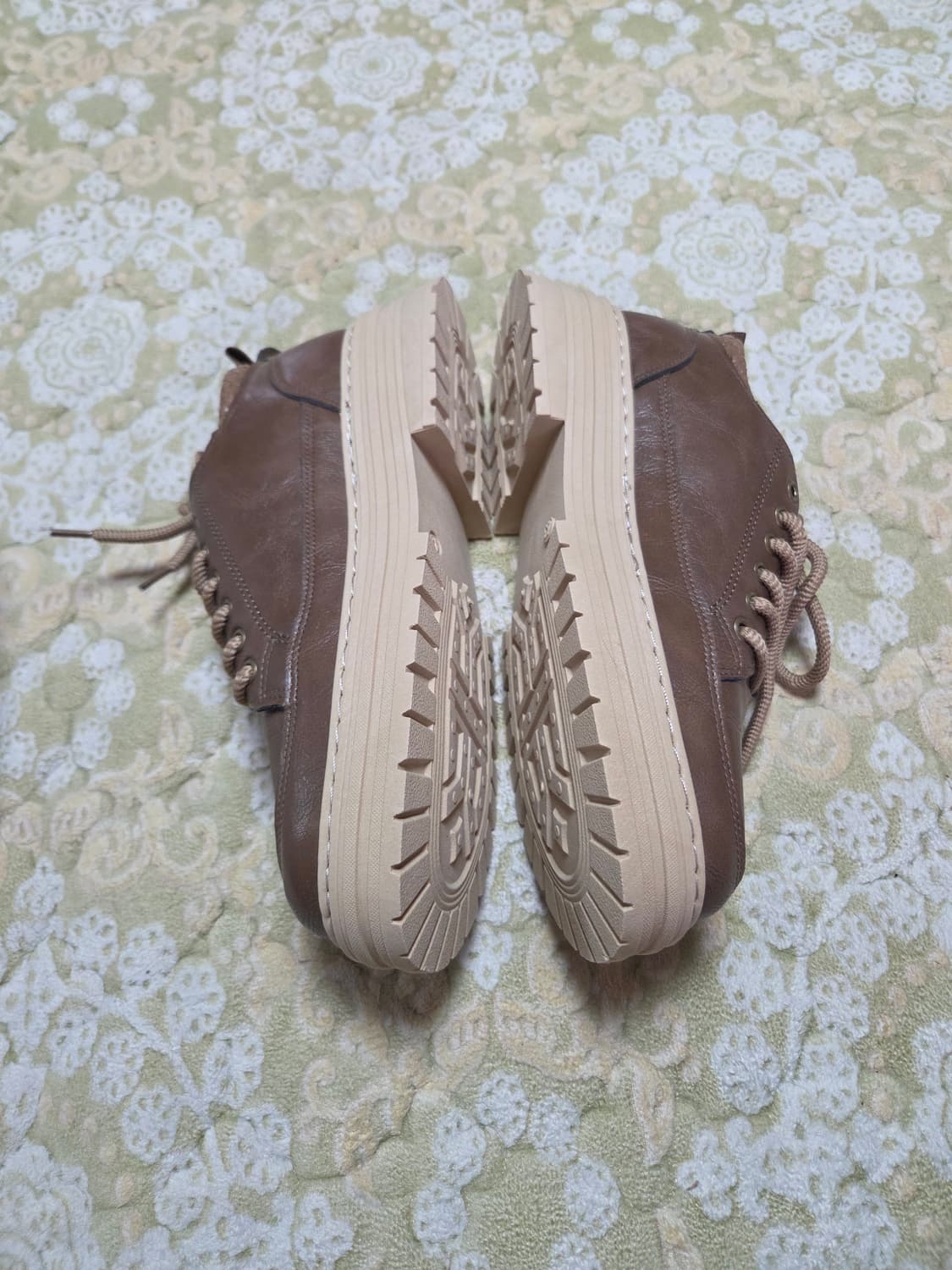 브라운 가죽 캐주얼 운동화270 상품이미지4