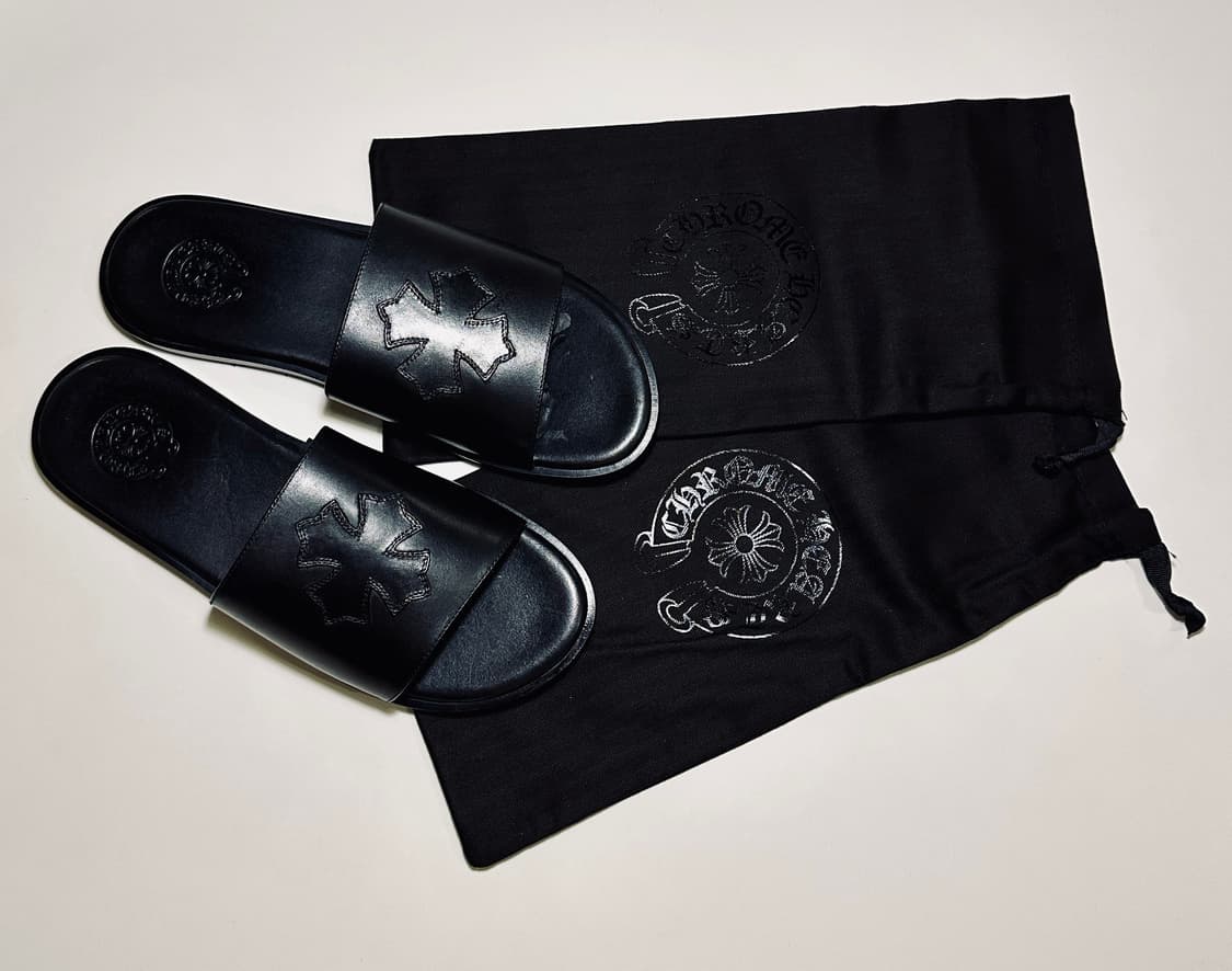 크롬하츠 CH 슬라이드 44사이즈 블랙 신품 슬리퍼 샌들 상품이미지1