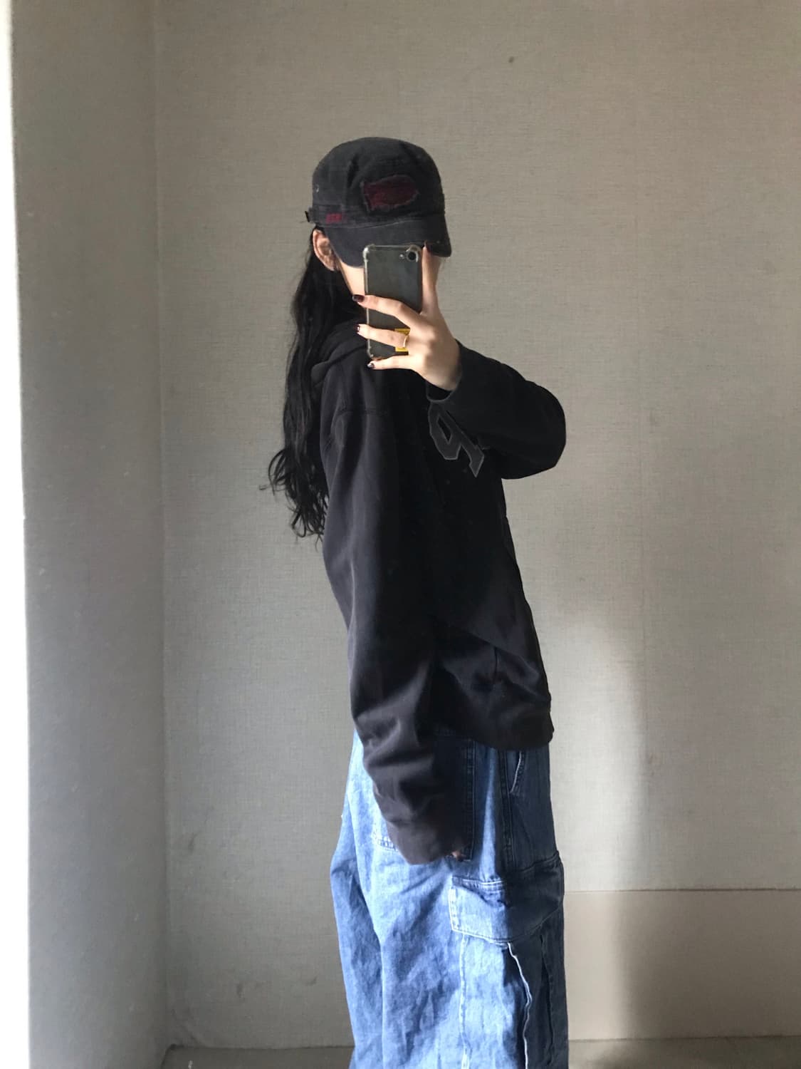 갭 블랙 후드집업 상품이미지3