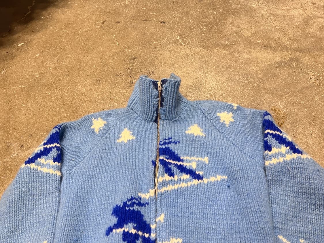 (rare) 코위찬 스키 니트 집업 상품이미지2