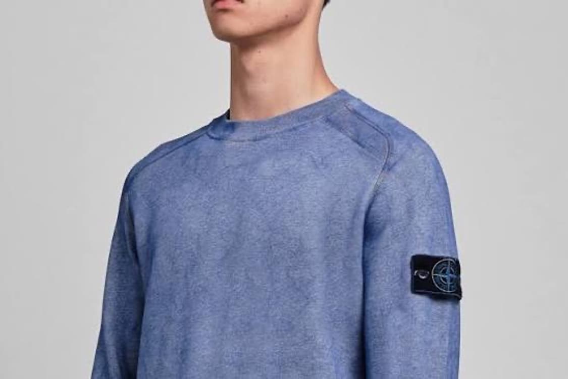 [S] 스톤아일랜드 더스트 컬러 트리트먼트 스웻셔츠 블루 상품이미지10