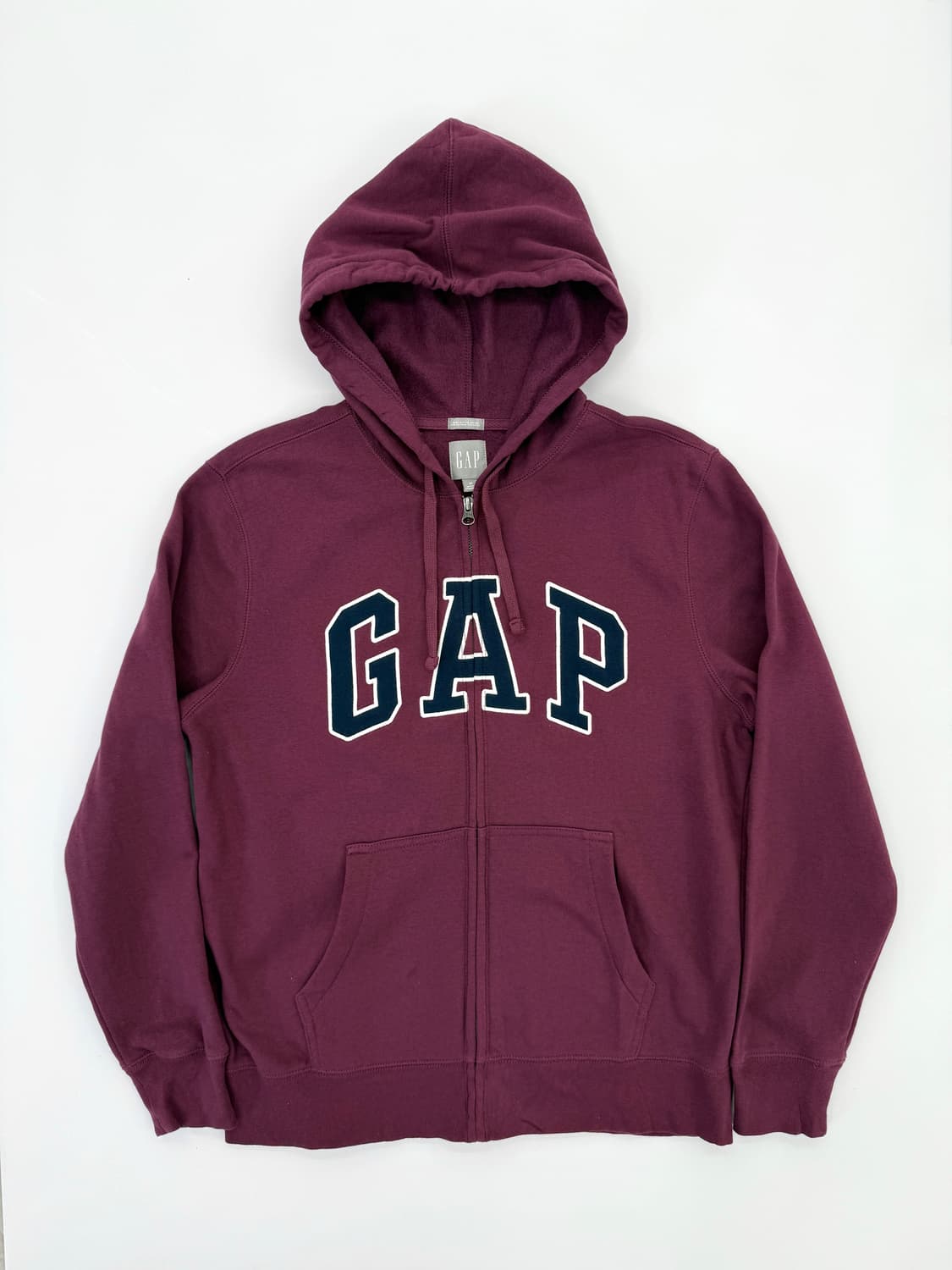 Gap 빅로고 버건디 후드집업  상품이미지1