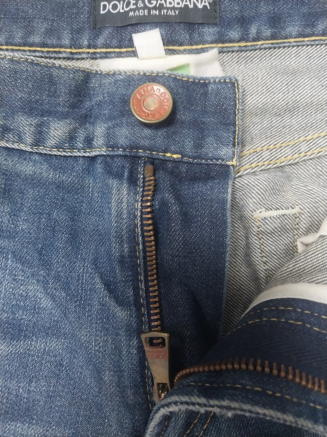 [33] 돌체앤가바나 13SS 진청 데미지 워싱 14클래식 진 청바지 상품이미지6