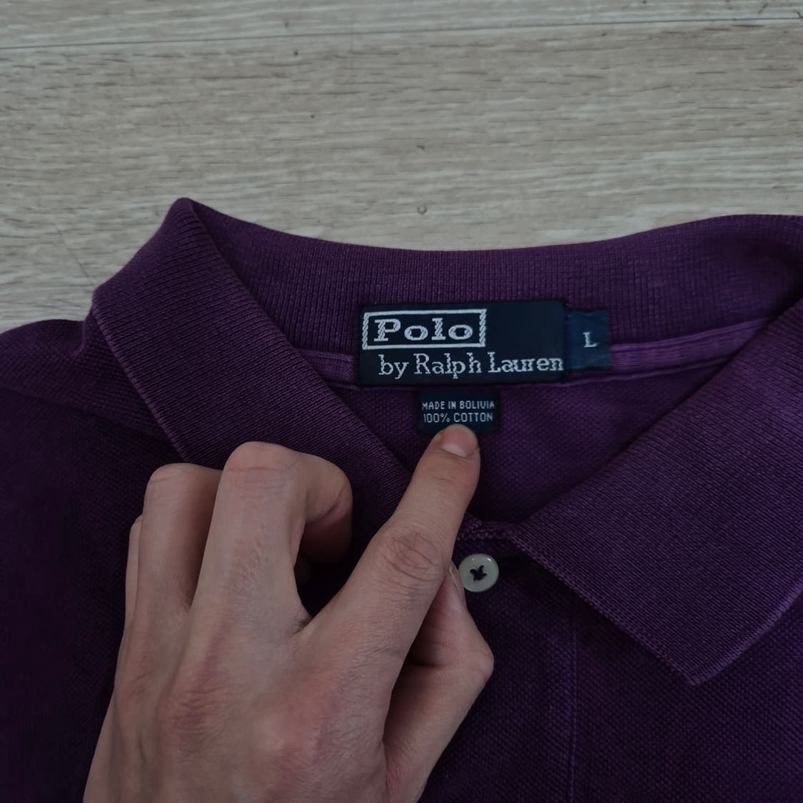 폴로 랄프로렌 퍼플 옐로우포니 PK 반팔 카라티 L(100) 상품이미지5