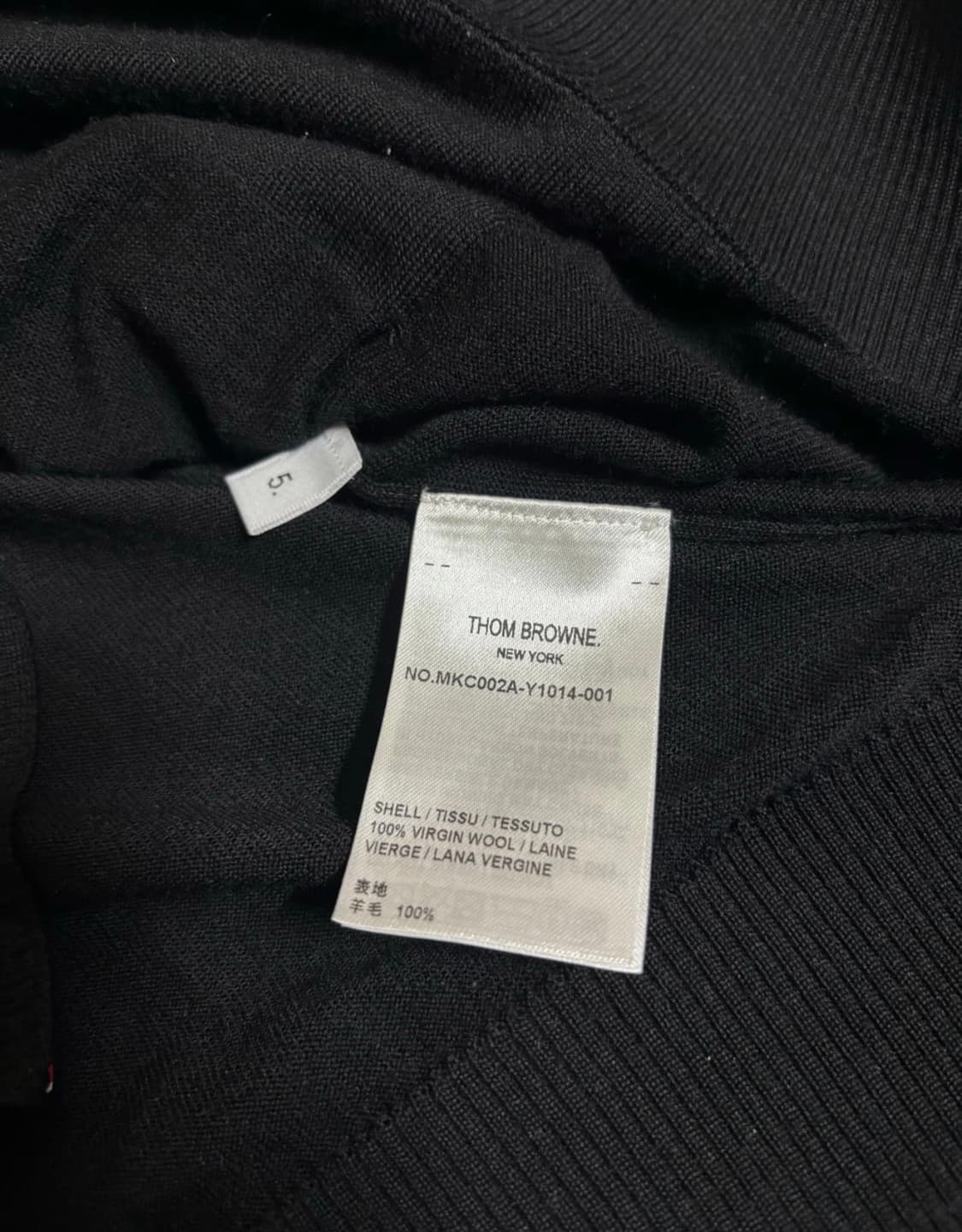 톰브라운 가디건 5사이즈 블랙 상품이미지5