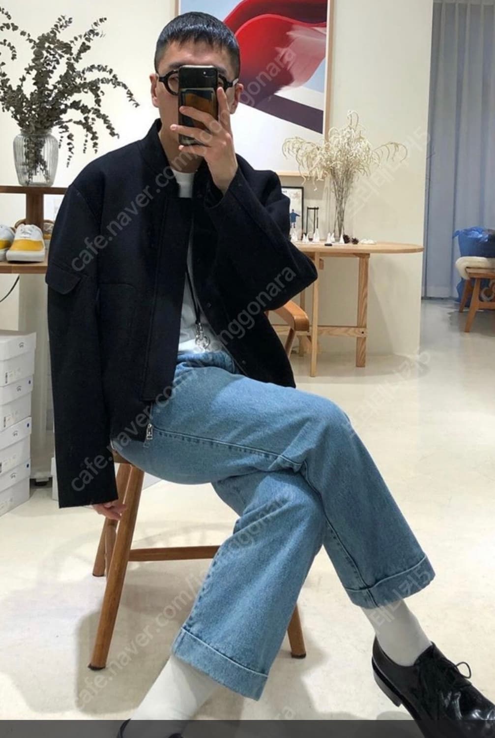 [YEARS AGO] 연청 슬랙스 디테일 데님팬츠 ( S사이즈) 상품이미지4