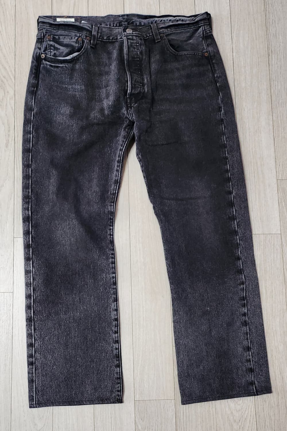 리바이스 501 블랙 워싱 청바지(36인치) 상품이미지2