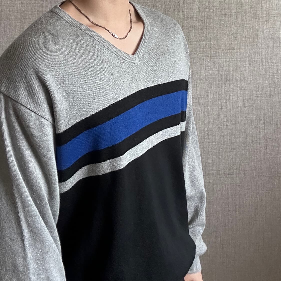 폴로 랄프로렌 클래식 패턴 브이넥 니트  상품이미지4