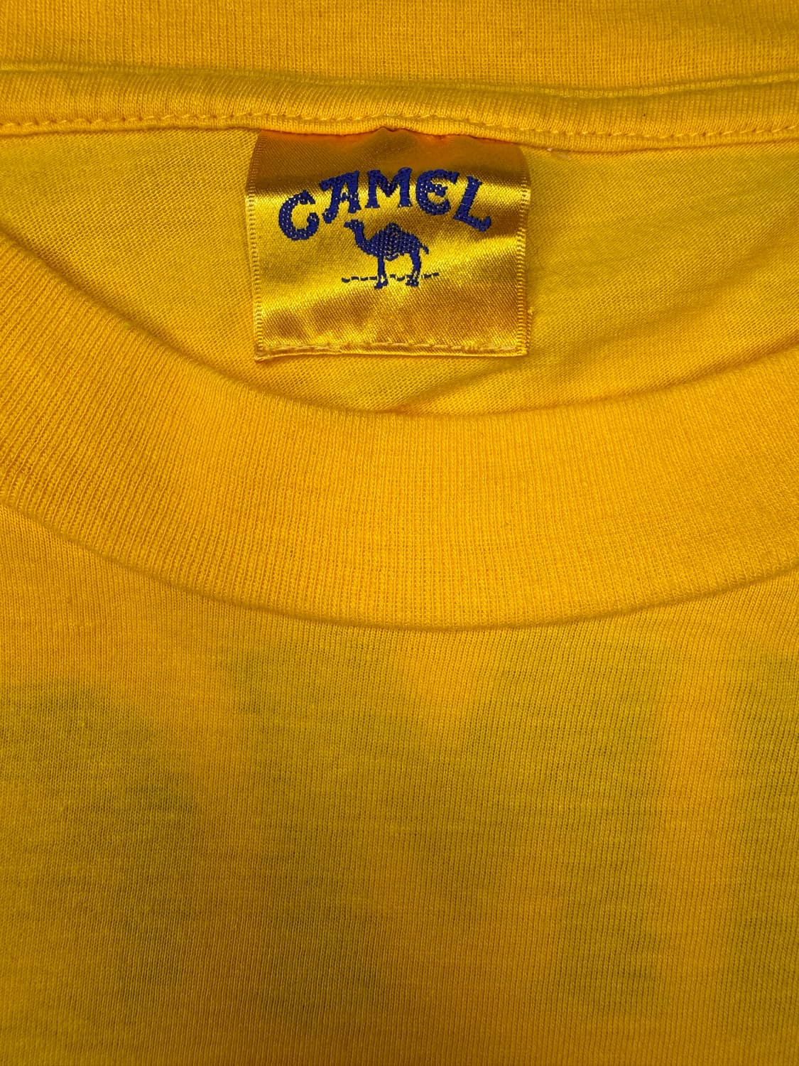 빈티지 카멜 CAMEL 프로모션 포인트 로고 티셔츠 OS 상품이미지3