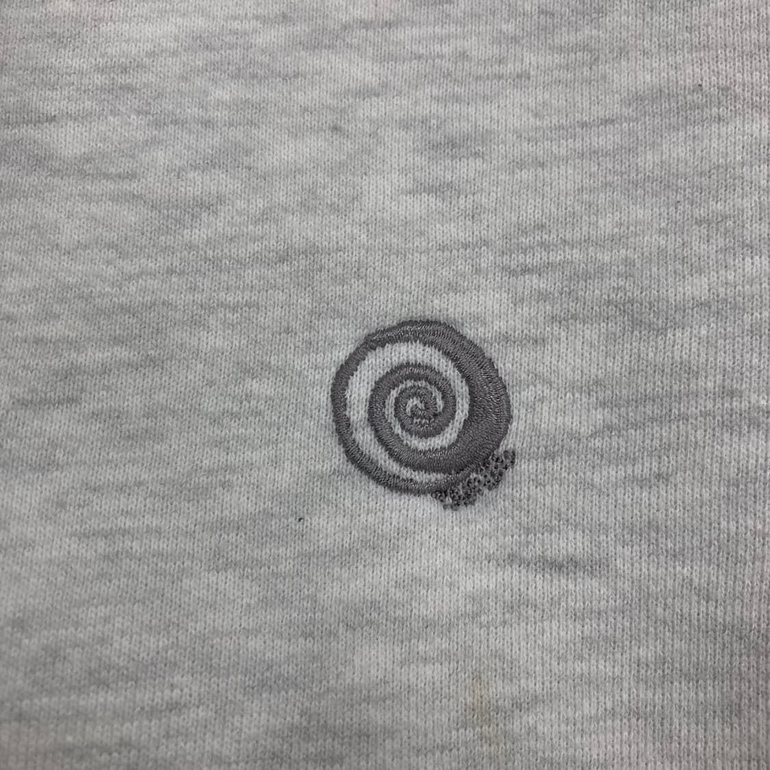 트래블 그레이 컬러 스몰 로고 2way 코튼 집업 상품이미지2