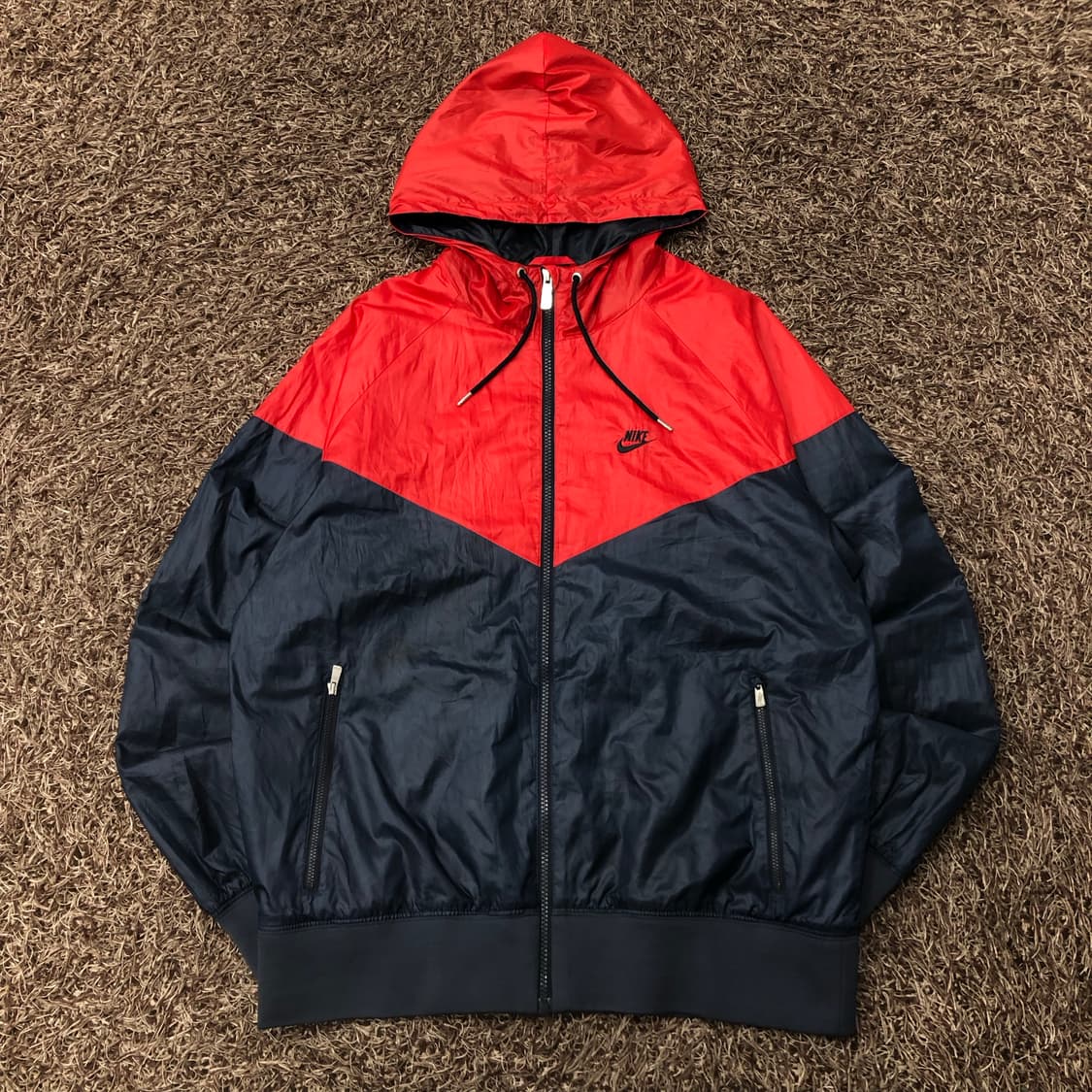 나이키 윈드러너 배색 후드 바람막이 자켓 상품이미지1