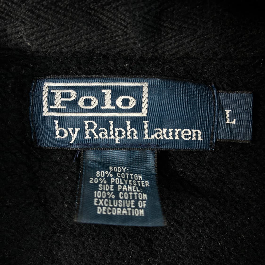 Polo  폴로 랄프로렌 mercer club 자수 블랙 후드집업  상품이미지5
