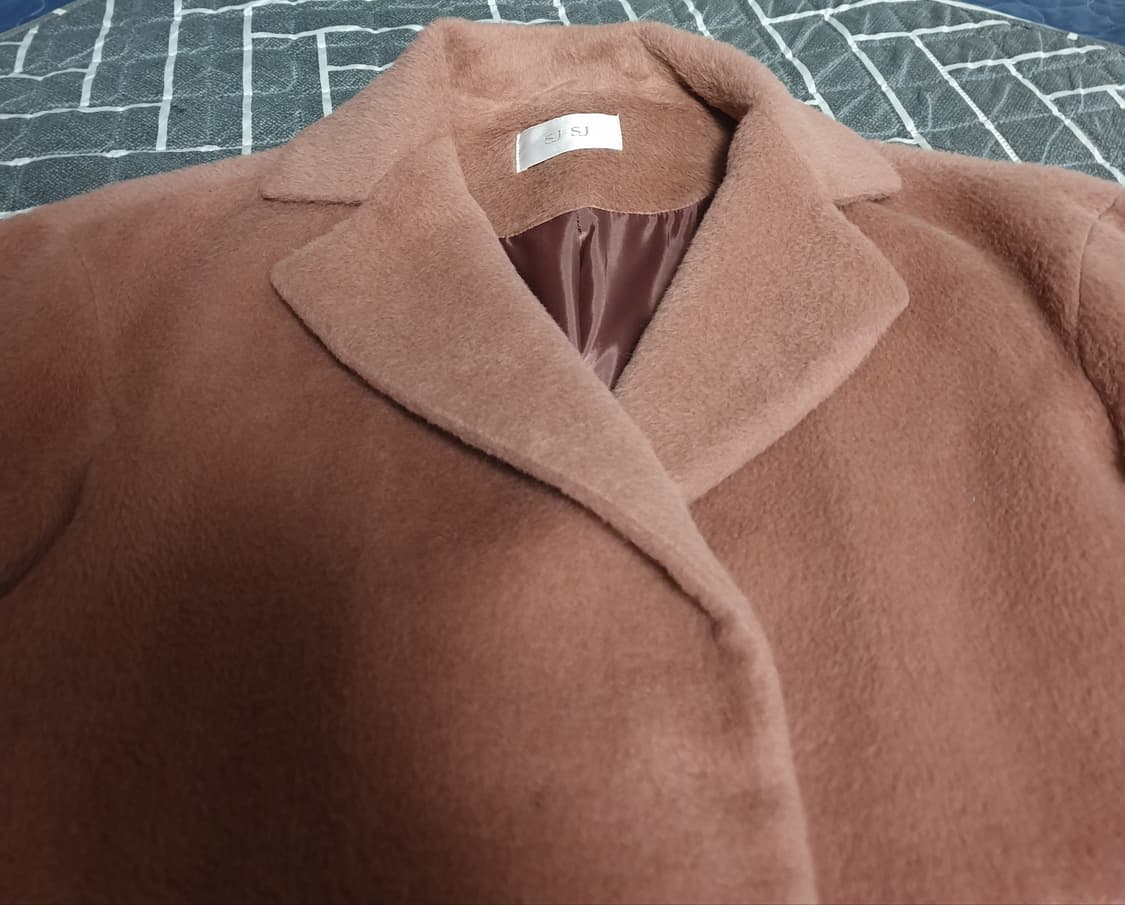 한섬 SJSJ 오버핏 라마68% 브러쉬드 코트 (55) 상품이미지2