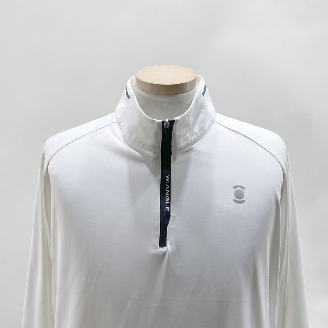 와이드앵글 남성골프반집업긴팔 화이트 105 상품이미지2