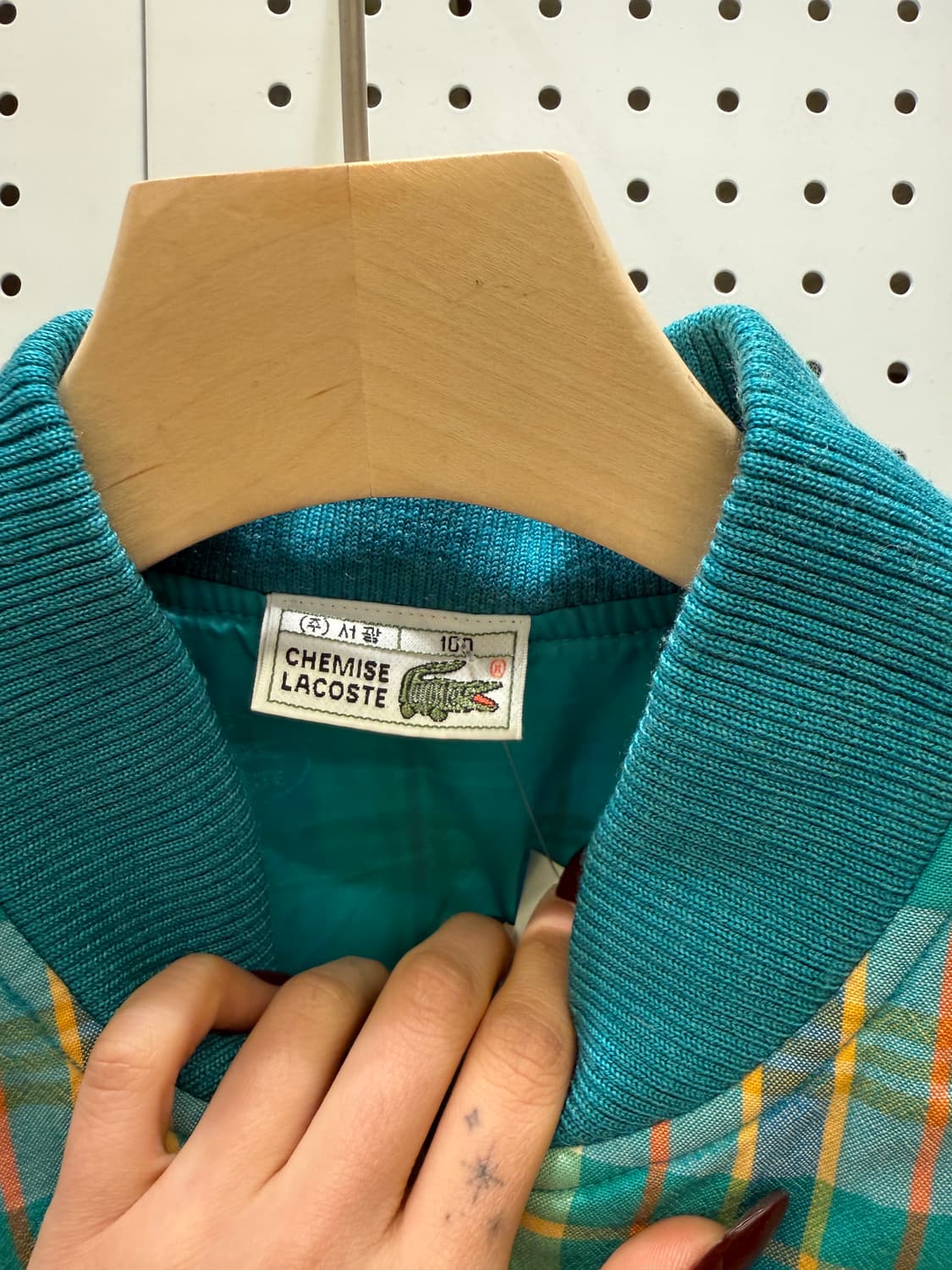 라코스테 체크 블루종 자켓 U1114 상품이미지5