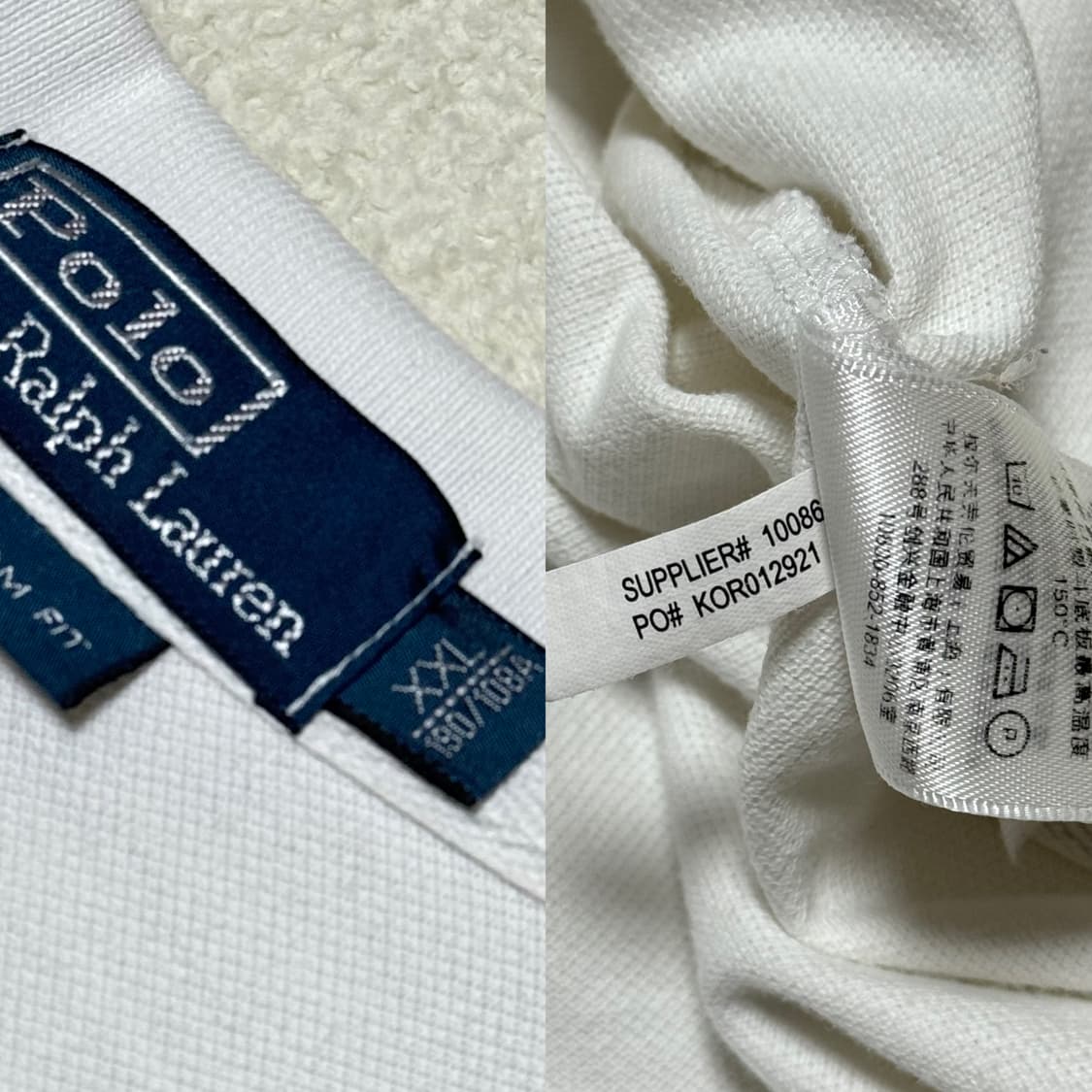 폴로 랄프로렌 빅포니 치프키프 흰파 반팔 상품이미지4