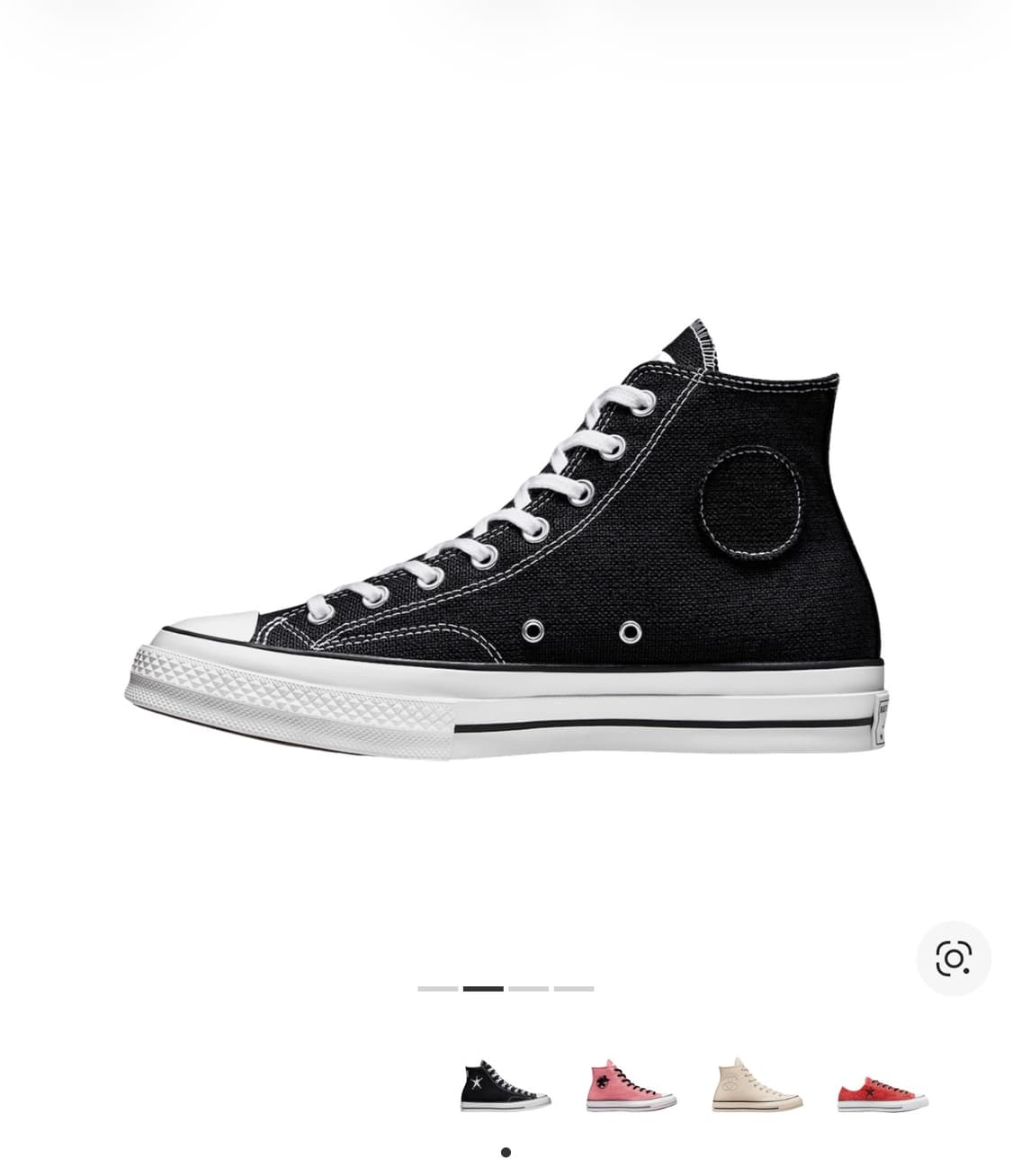 Converse x Stussy Chuck 70 High Black 상품이미지2