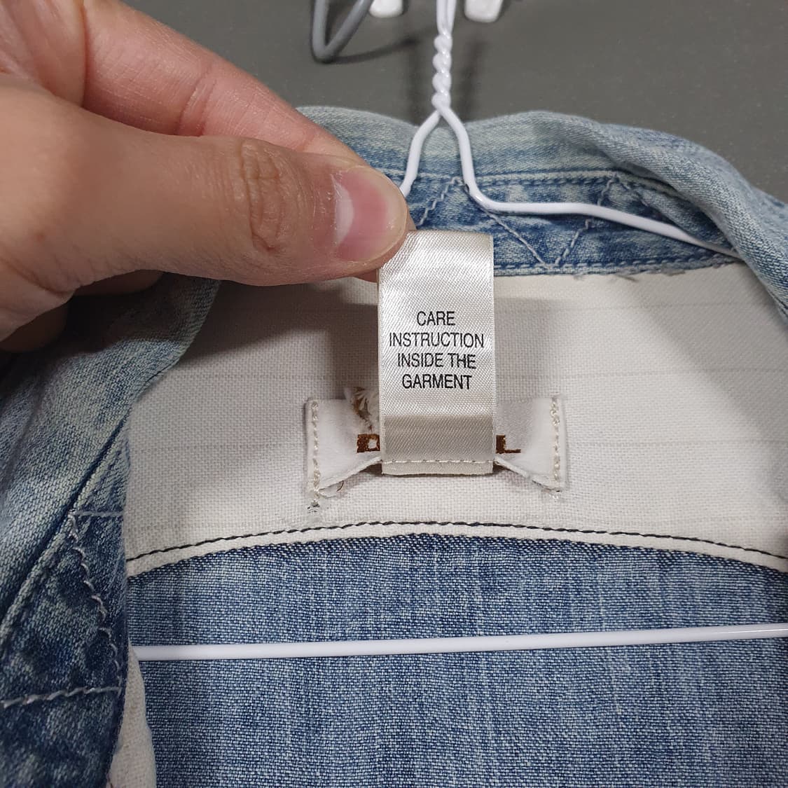 M (95) 디젤 디스트로이드 패치 투포켓 워싱 웨스턴 데님 셔츠 상품이미지7