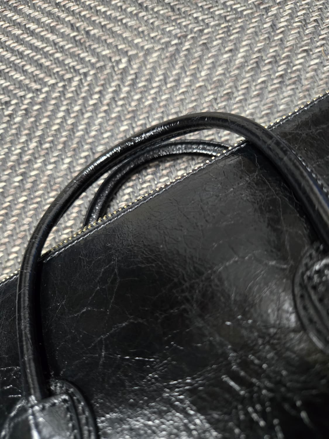 마지셔우드 지퍼 스몰 블랙 크링클 백 상품이미지7