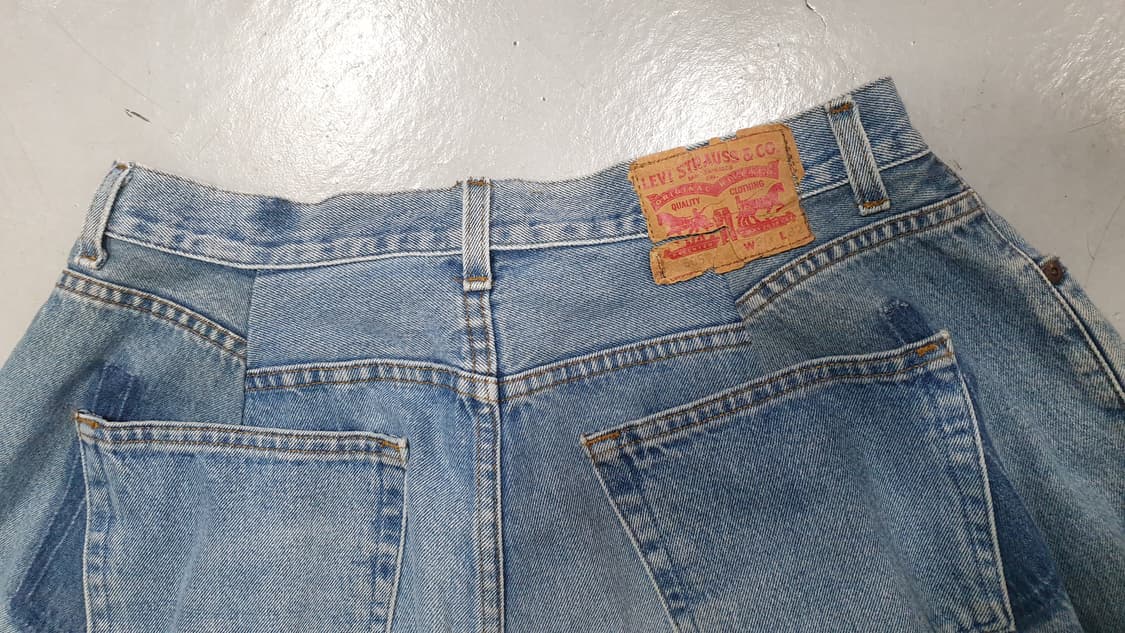 Levi's 리사이클 패치   빈티지 벌룬데님 청바지34 상품이미지3