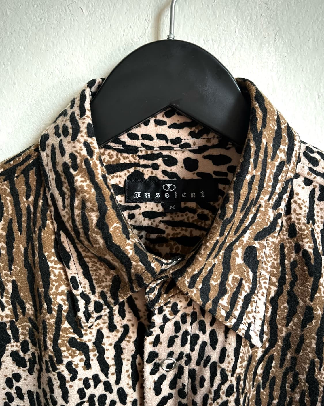 Insolent Japan Peach Skin Leopard Shirt 상품이미지4