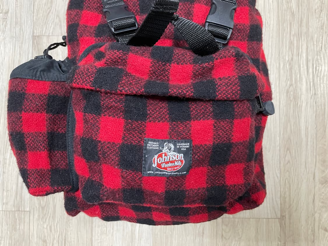 존슨울른밀즈 럼버잭체크 울 백팩(RRL&LVC&폴로) 상품이미지3