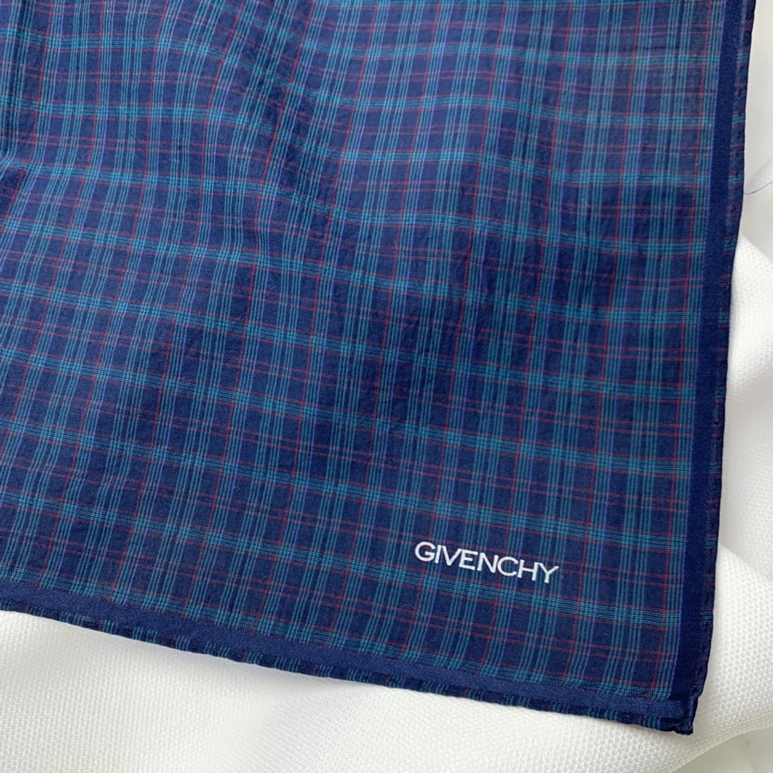 [정품] Givenchy 지방시 체크패턴 빈티지 쁘띠스카프 손수건 상품이미지2