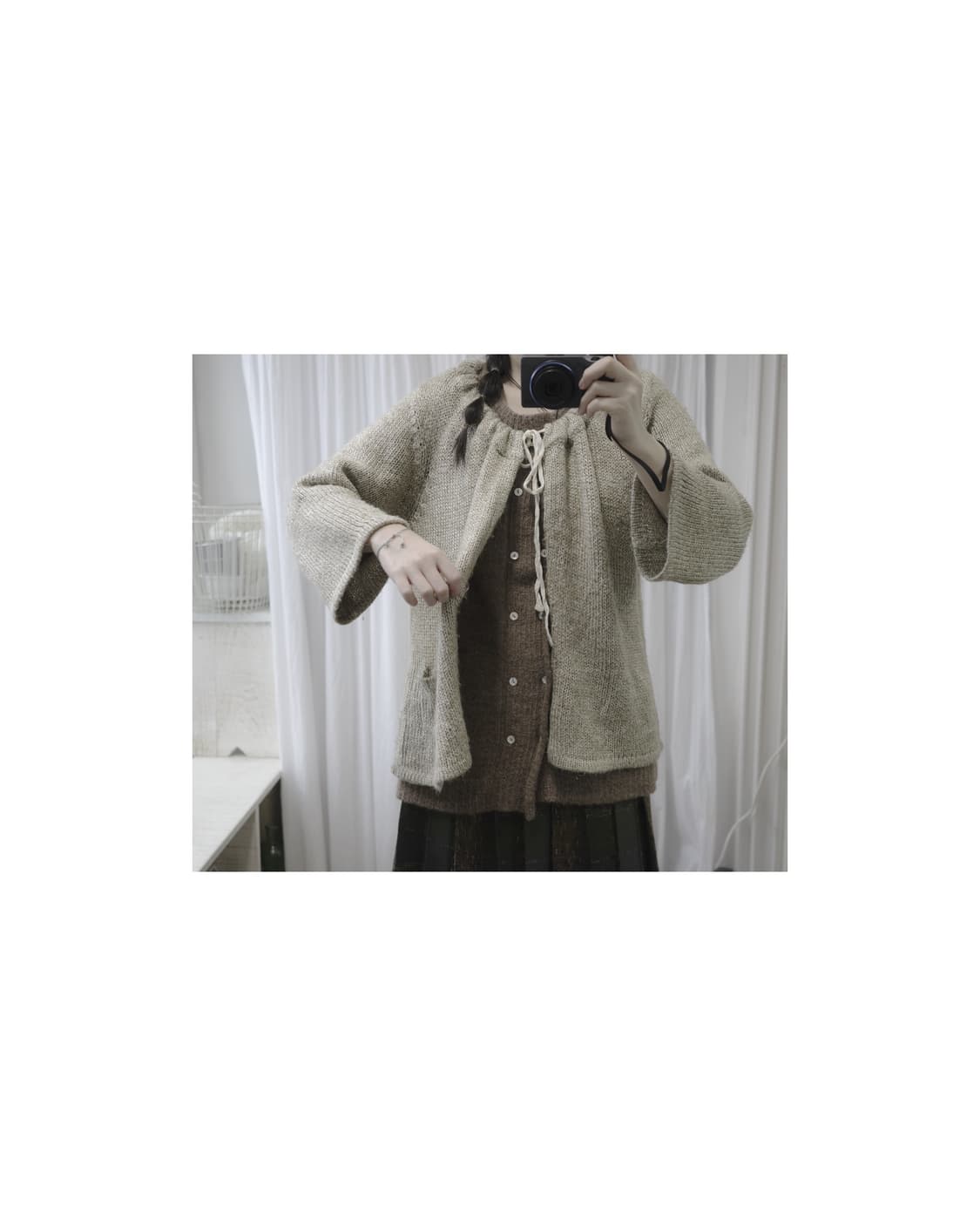 String Ribbon Cardigan 상품이미지5