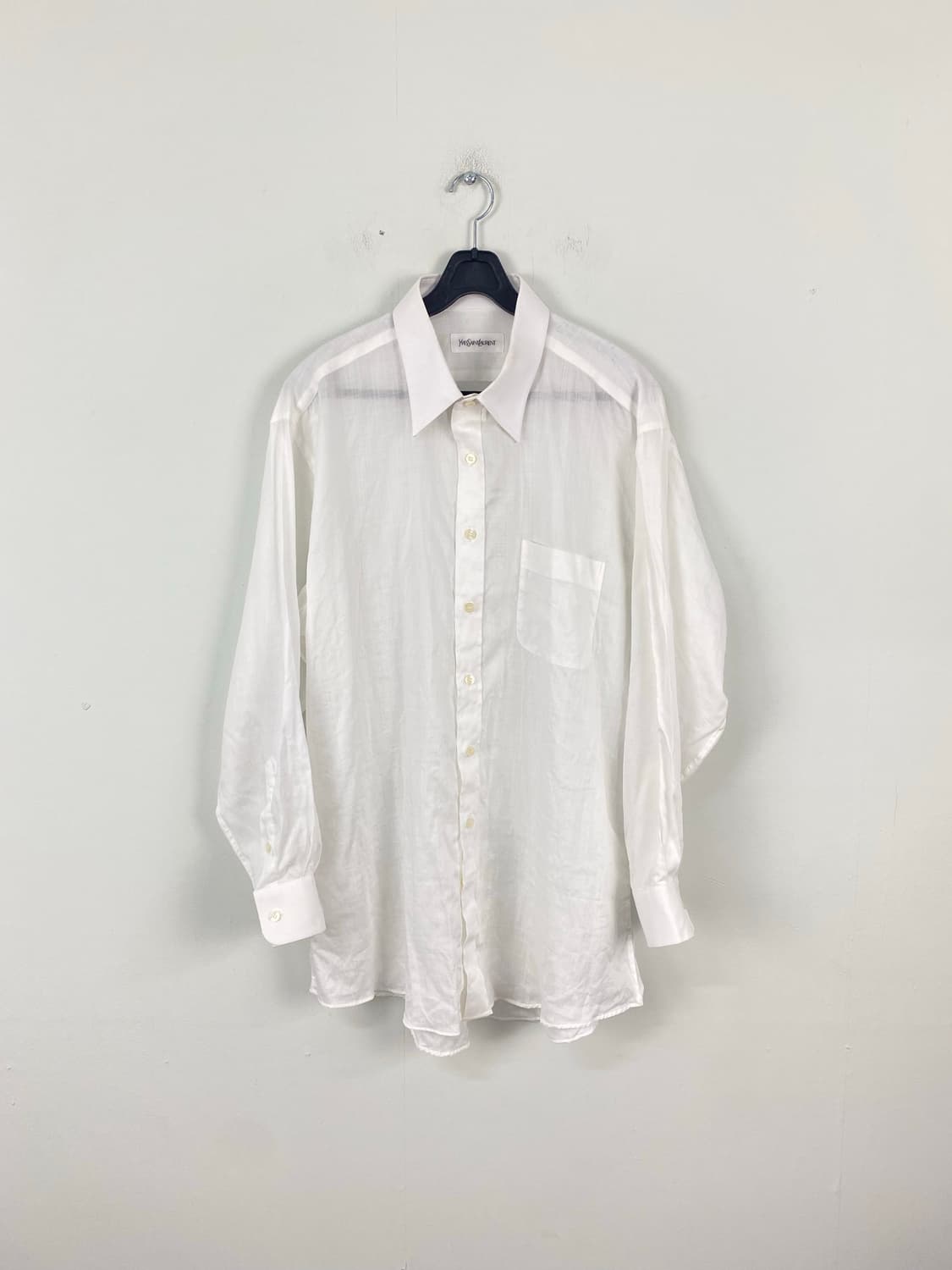 YSL 입생로랑 린넨 마 화이트 셔츠 상품이미지1