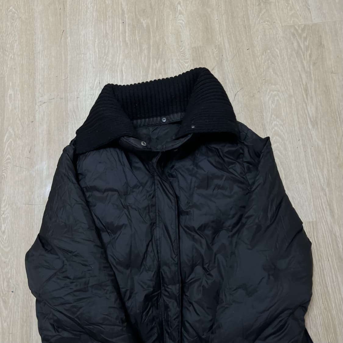 쿠카이 여성 구스다운 니트넥 롱패딩 L/100  상품이미지2