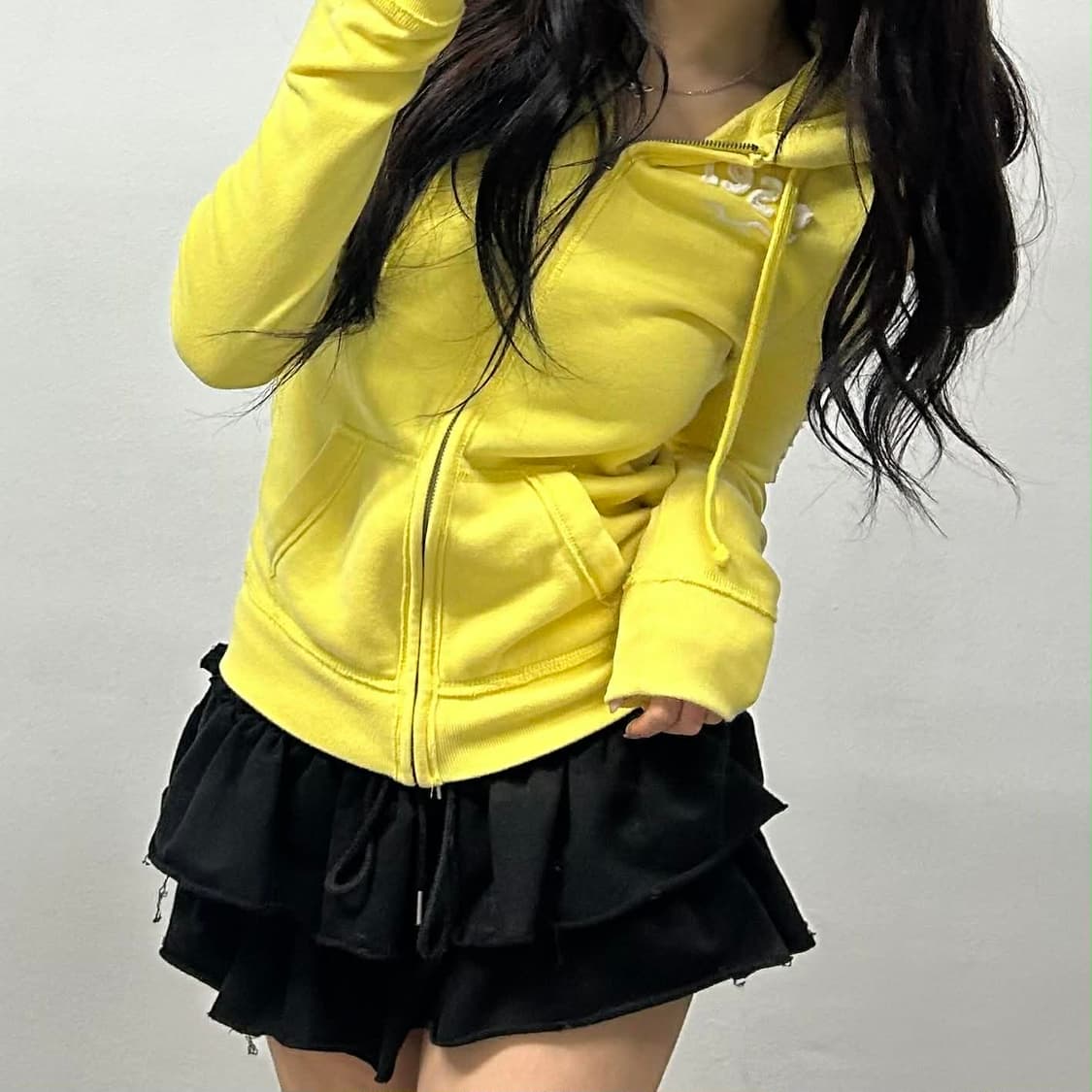 홀리스터 y2k 여리핏 대대장 작사 걸즈 후드집업 희귀져지(S) 상품이미지1