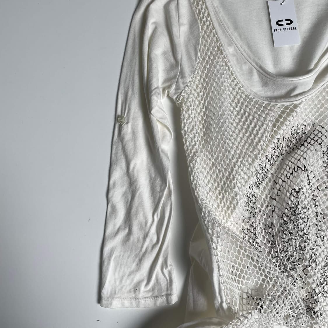 메쉬 레이어드 언밸런스 롱슬리브 (italy)   상품이미지5