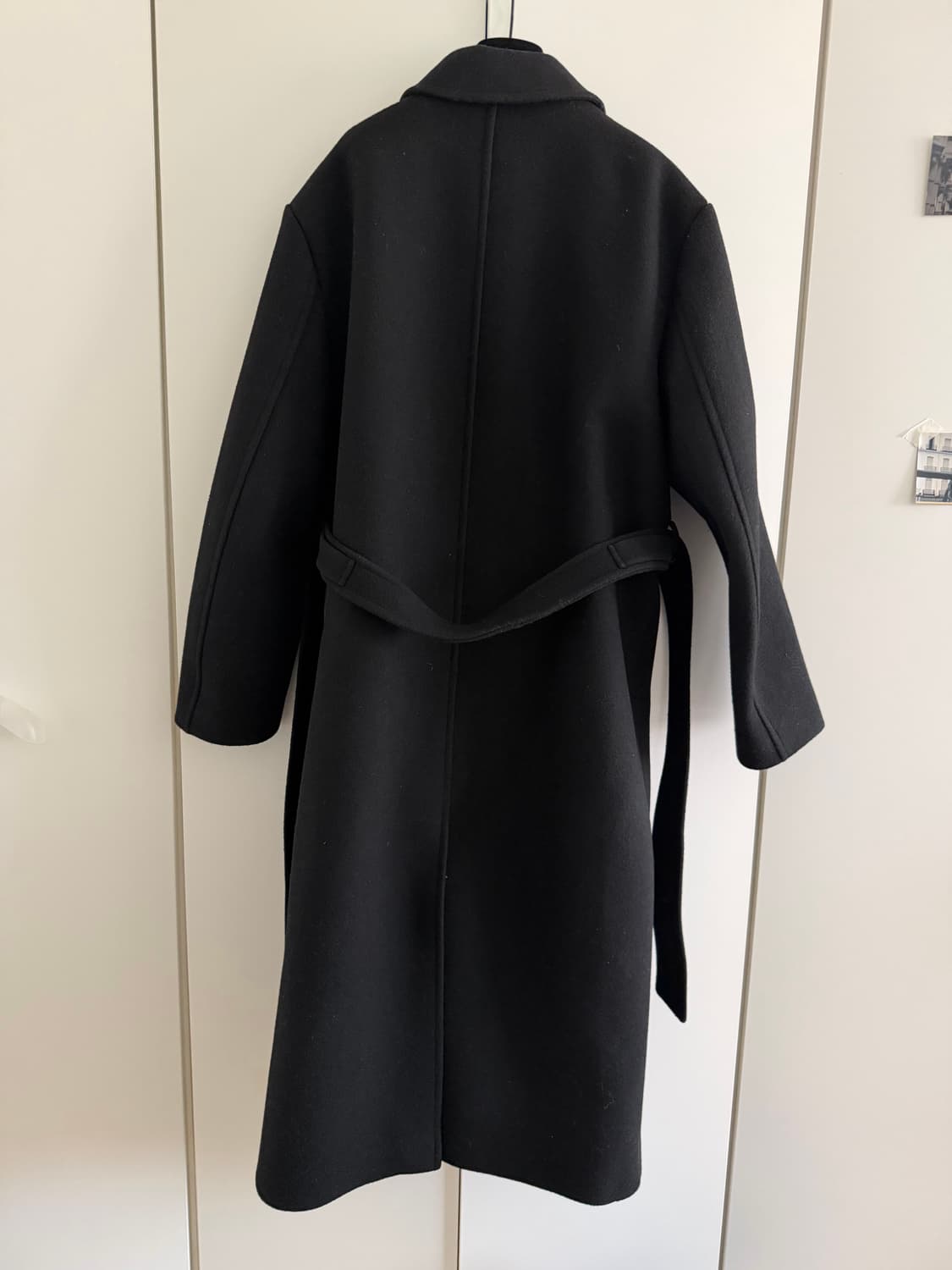 아모멘토 남성 블랙 울 코트 M 상품이미지4