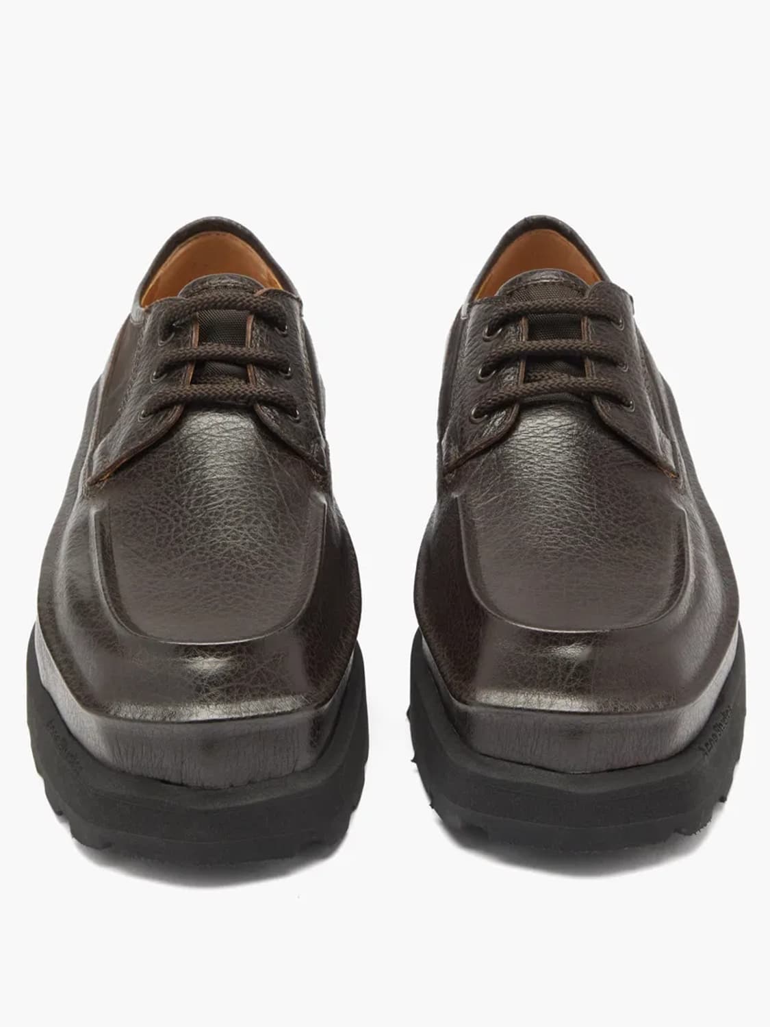 [44] 아크네 스튜디오 스퀘어토 레더 더비 슈즈 커피 브라운 상품이미지3