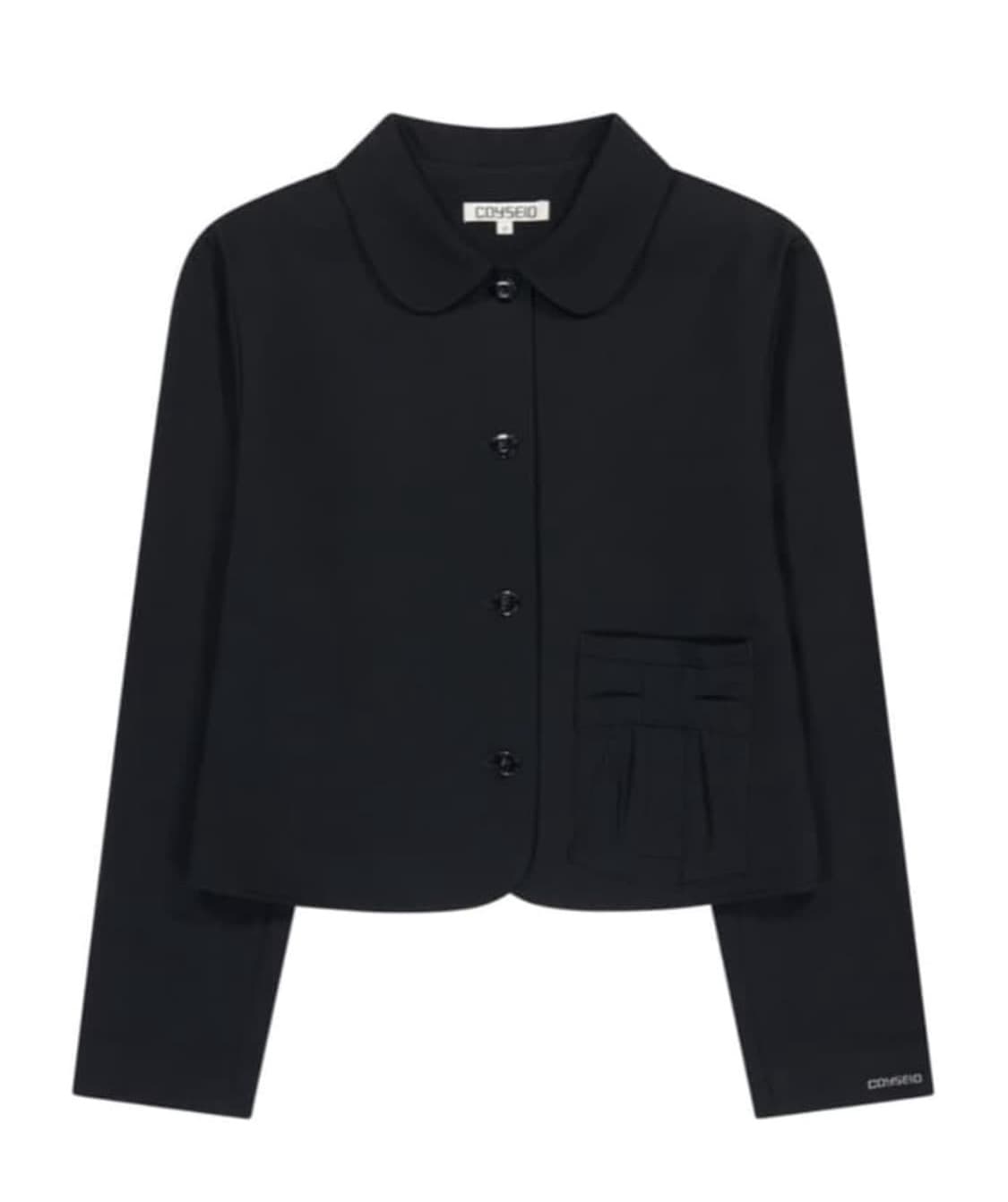 코이세이오 자켓 + 치마 셋업 블랙 2 상품이미지1