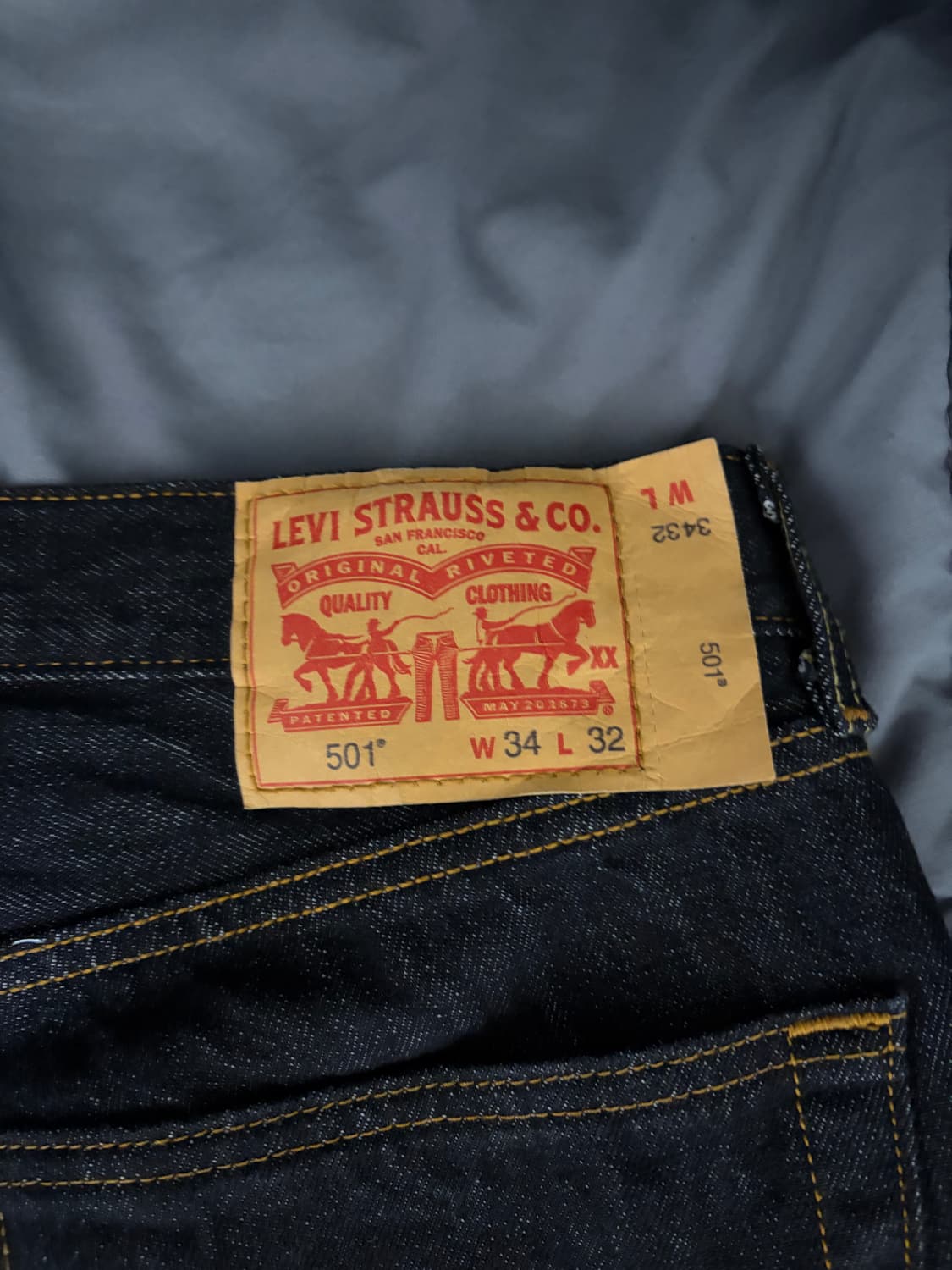 리바이스 501 블랙 0226 W34/L32 상품이미지3