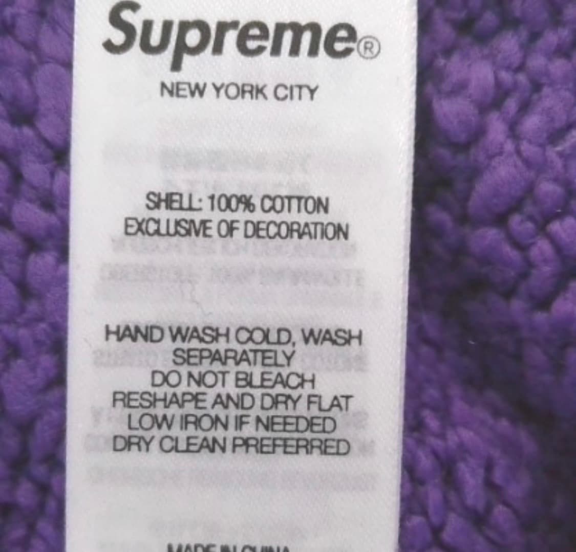 슈프림 퍼플 부클 니트 스웨터 상품이미지4